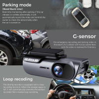 Cámara de Coche de Grabación Única WiFi 4K sin Pantalla, con Sensor de Gravedad, Grabación en Bucle, Detección Móvil, Noche Estelar, Funciones Opcionales de GPS y ADAS, Compatible con TF Card Hasta 256GB - details 1