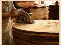 XITUO Tabla De Corte Ovalada De Madera Calidad Superior Bloque De Corte Para Chef Pizza Pan Fruta Sushi Antideslizante Protector De Cuchillo Para Cocina - details 1