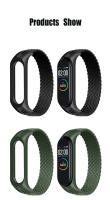 Correa De Pulsera Para Xiaomi Mi Band 6 Nylon Braided Solo Loop Miband4 Miband5 Wristband Compatible Con Mi Band 3 5 6 7 - details 15