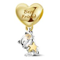 Encantos De Plata De Ley 925 Serie De Mascotas Gato Perro Lechuza Hongos Para Creación De Pulseras Joyas De Moda De Alta Calidad Regalo - details 11