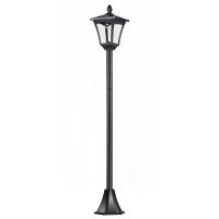 Outsunny Farola Solar Luz Solar para Jardín con Panel Solar Encendido Automático y Marco de Acero Inoxidable para Terraza Patio 18x18x160 cm Negro - details 0