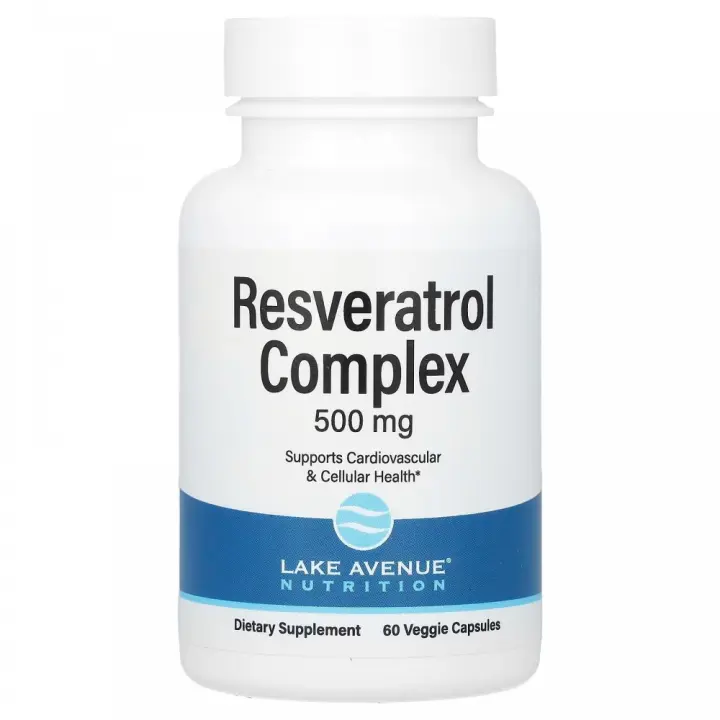 Complejo de resveratrol, 500mg 60 cápsulas de Lake Avenue Nutrition - 1
