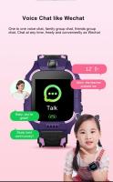 Reloj inteligente Q19 para niño y niña, dispositivo con tarjeta Sim, llamada de emergencia, camara de telefono, Chat de voz, foto, pantalla a Color, regalo, nuevo, 2024. Color Azul Verde - details 4