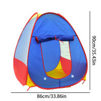 Carpa Para Niños Juegos De Interior Juguetes De Camping Portátil Castillo Casa De Muñecas Para Niños Hombres Edad Recomendada 0-3 Años Material Tela Plegable - details 3