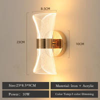 Lámpara De Pared Moderna De Lujo LED En Acrílico Para Dormitorio Y Sala De Estar Iluminación Creativa Para Hotel Y Hogar - details 1