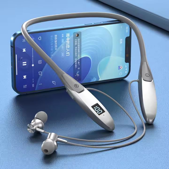Auriculares Inalámbricos EARDECO Bluetooth 5.3 Con Cuello Estilo Deportivo Impermeables TWS Micrófono Recargable Para Videojuegos Y Música - 1