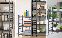 Estantería para Almacenaje, Repisa Modular Multiuso, Estante con Ruedas, Estantería de Pie Plegable, Salón con 4 Baldas de Almacenamiento - details 11