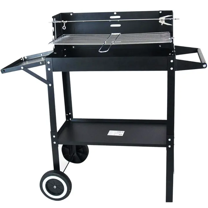 Barbacoa Carro Carbón Portátil con Ruedas y Kit de Asado - BricoLoco.com - 1