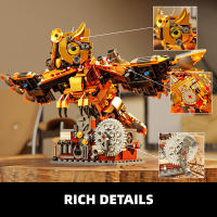 Conjunto De Bloques Mecánicos De 606 Piezas En Estilo Steampunk Oso Constructible Creativo Regalo De Navidad Para Escritorio Para Niños De 6 a 12 Años - details 3
