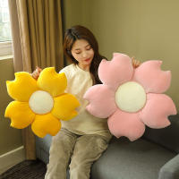 Cojín De Relleno De Algodón PP En Forma De Flor Con 6 Pétalos 35/45cm Decoración Girly Para Habitación Cojín De Silla Para Dormitorio En Color Rosa - details 29