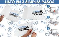 10 Forros de Libros Adhesivos Ajustables 30x55cm - Forros de Libros Escolares con Solapa Ajustable y Autoadhesivos- Cubierta de libro DIN A4 - Protector de Libros Colegio - Funda Libros Transparente - details 1