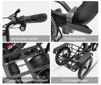 2025 Onesport Bicicleta de carga Eléctrica de 20 pulgadas OT30 48v13ah Katería de Lithium octogonal 65nm Motor 4PA Transmisión de Clase 7 - details 7