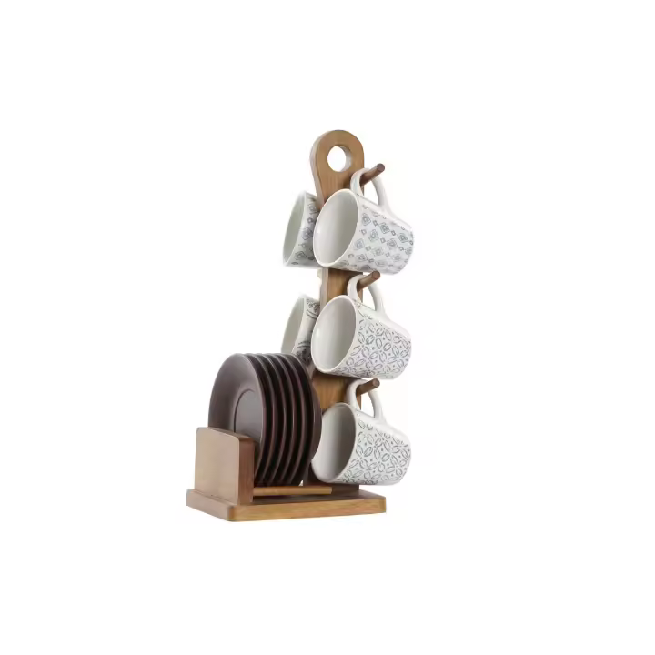 Cafe Set 6 Gres 14X15X30 90 Ml, Azulejos El mejor complemento para tu hogar  -Fijalo- - 1