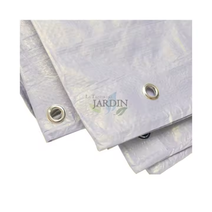 Suinga Toldo Reforzado Blanco 3x5m 90gr/m2 con Ojales - Protección UV - 1