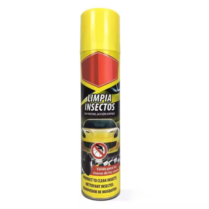Limpia Insectos Spray para Coche, 400ml, 7x25cm, Antimosquitos, Valido para Visera del Casco, spray antinsectos. - 1