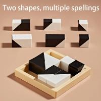 Juego De Construcción De Bloques Ocultos Para Niños 120 Niveles Blanco Y Negro Juguete Inteligente Interactivo Para Padres Y Hijos - details 4