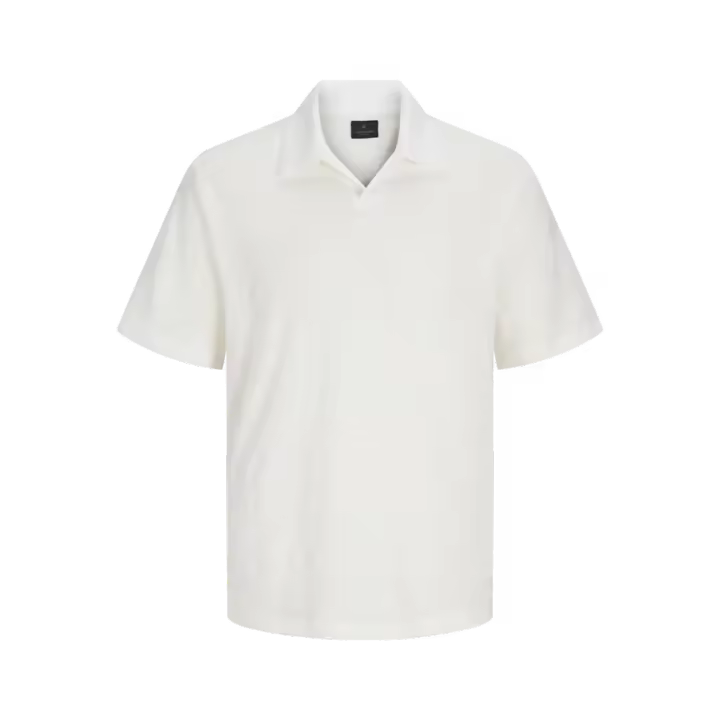 Jack & Jones Latate Split Neck Polo Color Blanco - Cómodo Y Ligero - 1
