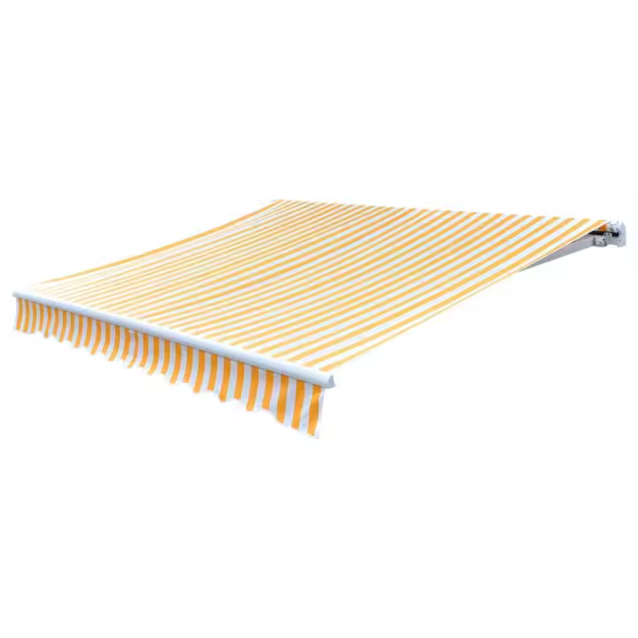 vidaXL Toldo de lona 450x300 cm Color Azul y blanco, Crema, naranja y blanco Protección Rayos UV para Terraza Patio Exterior Jardín - 1