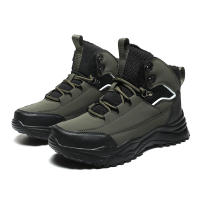 Botas De Piel De Peluche Para Hombre Botines De Invierno Impermeables Con Cubierta Hasta El Tobillo Suela De EVA Cómodas Para Exterior Y Casual - details 14