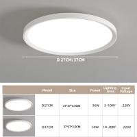 Lámpara De Techo LED Impermeable Y Libre De Insectos Para Iluminación Doméstica Moderna Adecuada Para Baño Corredor Dormitorio - details 10