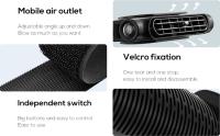 Ventilador de coche, ventilador de coche, USB recargable reposacabezas ventilador para Coche, camión, SUV, Asiento del coche - details 0