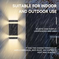 Lámpara De Pared Exterior LED Impermeable IP65 Con 2PCS Bombillas E27 Luz Decorativa Para Jardín 110V 220V Moderna Estilo - details 12