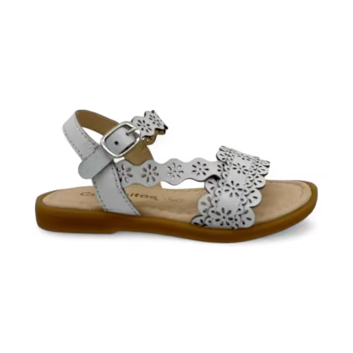 Sandalias marca Conguitos para infantil en color metal - 1