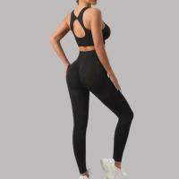Conjunto De Yoga Para Mujer Sin Costuras Beauty Back Sports Bra Y Leggings De Elevación Glúteos Ropa De Gimnasio Transpirable Fitness Set Para Ejercicio - details 17