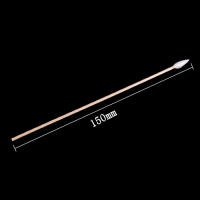 100Pcs Palitos De Tinta Para Cejas Y Uñas Cotonpicks De Madera Con Punta Puntiaguda Para Maquillaje Y Tatuaje Desechables - details 1