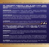 R-ALA Ácido ALFA - R Lipoico - MuscleFit│60 cápsulas│MUSCLECULT│Antioxidante - details 3