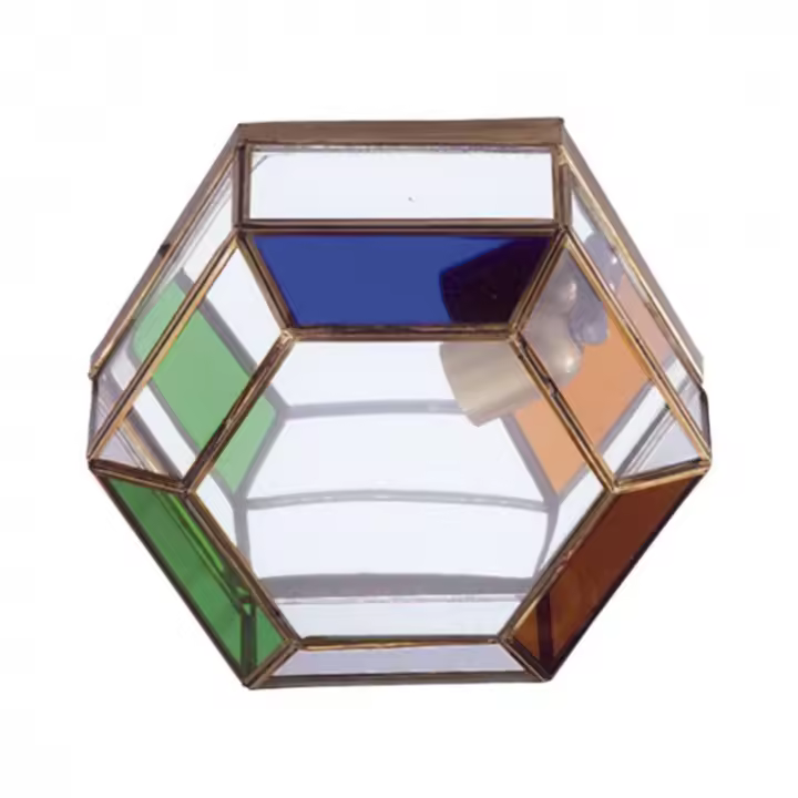 FABRILAMP Plafon Granadino Opalina 1xe27 27x27x11 - Diseño Granadino - Iluminación LED - 1