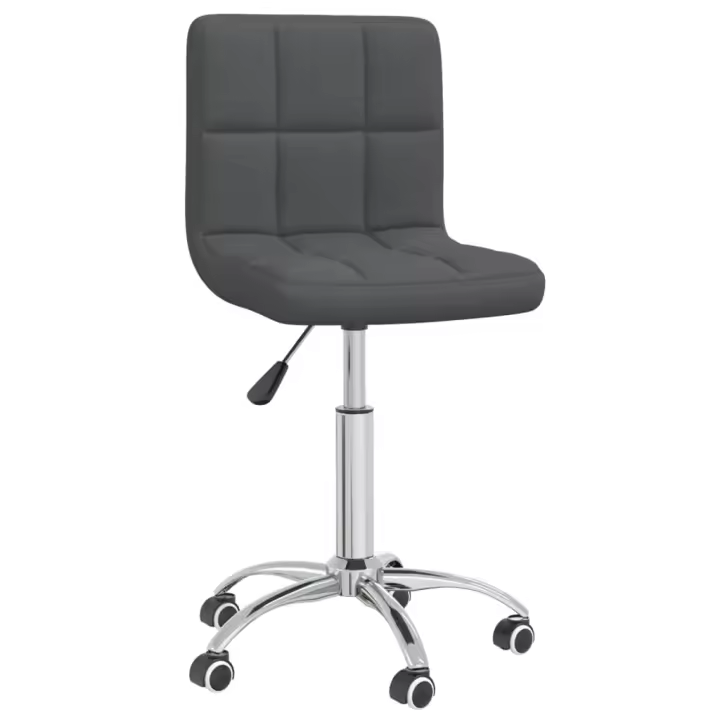 Silla de Oficina giratoria lona gris oscuro - 1