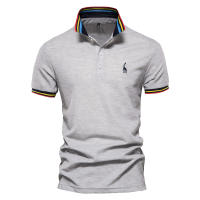 Novedad de verano, polo con solapa de negocios para hombre, top moderno de algodón bordado, talla europea, manga corta de alta gama para hombre - details 3