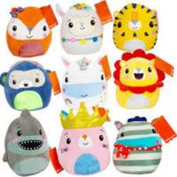 FISHER PRICE : Peluches animales squish - SÚPER SUAVES -  Materiales de alta calidad que los convierten en peluches de lo más achuchable - Miden  25 x 15 x 10 cm - Una unidad -  Modelos aleatorios - Apto para todas edades - details 0