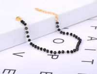 Pulsera De Moda Lokaer Con Cristal CZ Negro Para Mujeres Y Niñas Cadena De Acero Inoxidable Bohemia Joyería De Playa B21105 - details 4