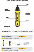 Mini Destornillador Eléctrico Recargable Sin Cable 1300mah Con Ajuste De Potencia Herramienta De Reparación Multifuncional Para Desmontaje - details 12