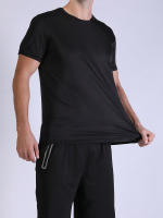 5PCS Camiseta Deportiva Para Hombre De Color Sólido Ultraligera Secado Rápido Transpirable Para Entrenamiento Fitness Running Gimnasio - details 4