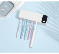 Sterilizador De Cepillo De Dientes UV Recargable Con Soporte De Pared Y Pantalla LED Para Baño Resistente a Perforaciones - details 12