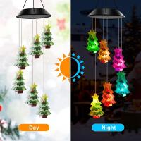 Lámpara Decorativa Solar Para Jardín Navidad Con Campana De Viento Y Luz UV 6 LED Exterior Para Patio Balcon Decoración Hogar - details 1