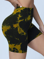 6pcs Shorts Deportivos Para Mujer Sellose Sin Costuras Con Diseño De Tie-Dye Levantamiento De Caderas Y Ajuste De Abdomen Para Yoga Gimnasia Ciclismo - details 6