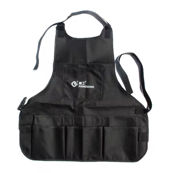 Bata De Trabajo Duradera Con Bolsillos Para Herramientas Y Cinturón Ajustable En Tela Oxford (14) Herramienta Esencial Para Jardinería Y Carpintería - 1