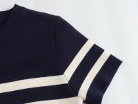 Nuevo Vestido Corto De Mujer Estilo Europeo Y Americano Moda Temperamento Ajustado Rayado Tejido Elegante Para Trabajo Y Compras - details 3