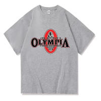 Camiseta De Algodón 100% Para Hombre OLYMPIA Verano 2023 Estilo Casual Cuello Redondo Alta Calidad Tops Clásicos Para El Gimnasio - details 12