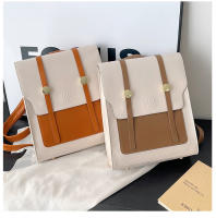 Nuevo bolso de mujer, nueva moda coreana, retro, simple, de color sólido, con hebilla de metal, mochila portátil de nicho - details 4