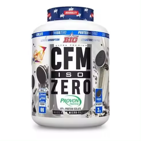 CFM ISO Zero 2Kg Cookies and Cream - Big + Mezclador de regalo / Baja en lactosa  / Baja en grasas /  Calidad garantizada / Deliciosa / Oreo - 1