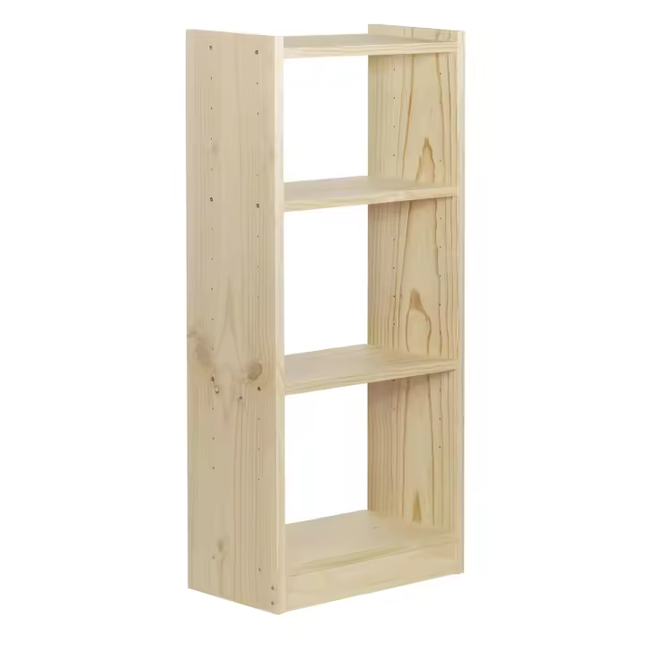 Estantería librería Gala de 4 baldas de madera maciza de pino 120,7X49,6x25cm - 1