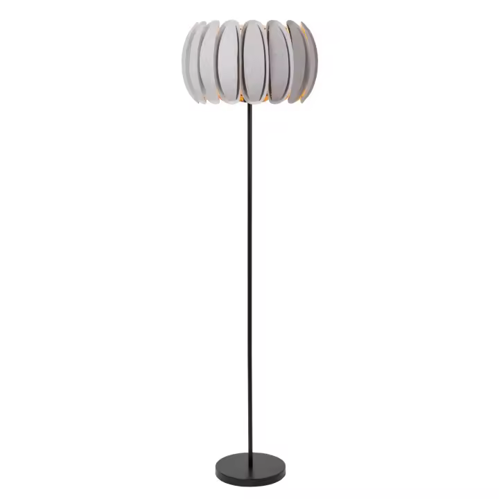 Lucide SPENCER - Lámpara de suelo - Ø 40 cm - 1xE27 - Gris - 1