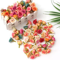 20/50Pcs Rosas Artificiales 2CM Flores Falsas Para Decoración De Hogar Jardín Bodas DIY Scrapbook Guirnalda Regalo Accesorio - details 2