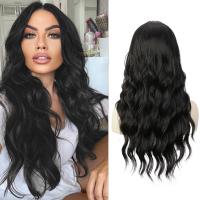 Pelucas Sintéticas De Onda Profunda Para Mujeres Negras Peluca Rizada Suave Natural Color Negro Reemplazo Para Uso Diario Y Fiestas 30 Pulgadas - details 1