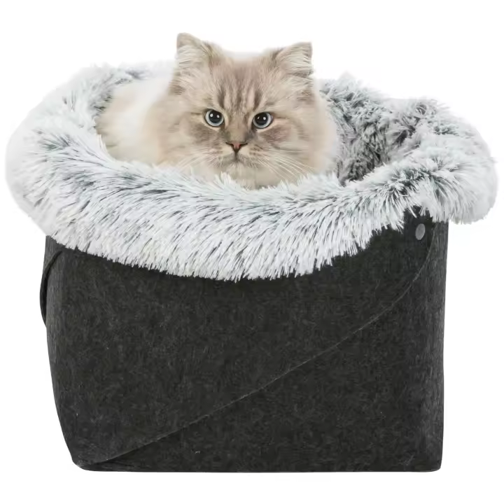 TRIXIE Cama Harvey antracita/blanco-negro - 1